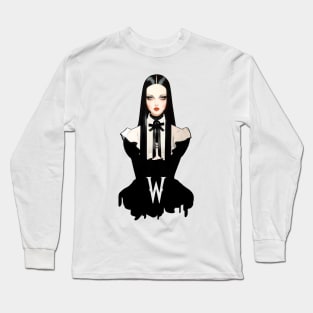 Wednesday Addams Fashion T-Shirt Long Sleeve T-Shirt